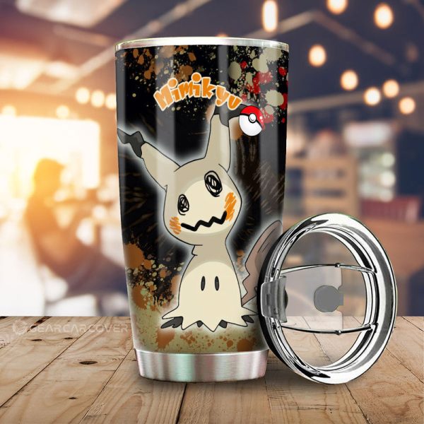 Mimikyu Tumbler Cup Custom Tie Dye Style Car Accessories