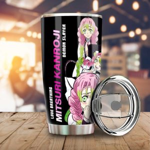 Mitsuri Kanroji Tumbler Cup Custom Demon Slayer Anime