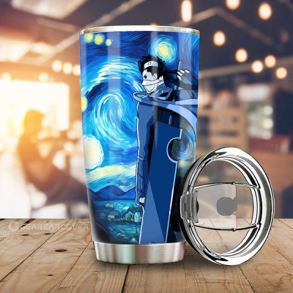 Momochi Zabuza Tumbler Cup Custom Starry Night Styles