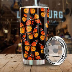 Monarch butterfly Tumbler Cup Custom Insect Car Accessories