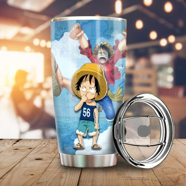 Monkey D. Luffy Tumbler Cup Custom Map Car Accessories