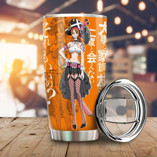 Nami Film Red Tumbler Cup Custom One Piece Anime Car Interior Accessories