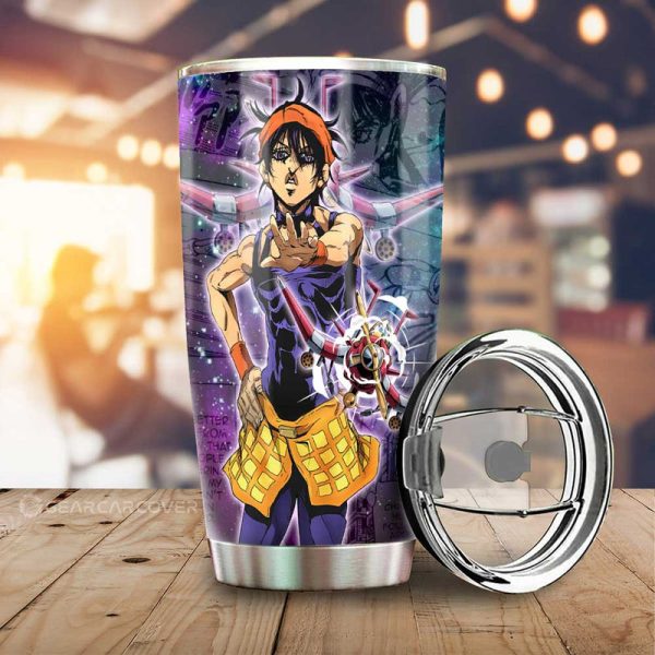 Narancia Ghirga Tumbler Cup Custom JJBA Anime Car Accessories Galaxy Style