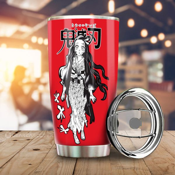 Nezuko Kamado Tumbler Cup Custom Car Accessories Manga Style For Fans