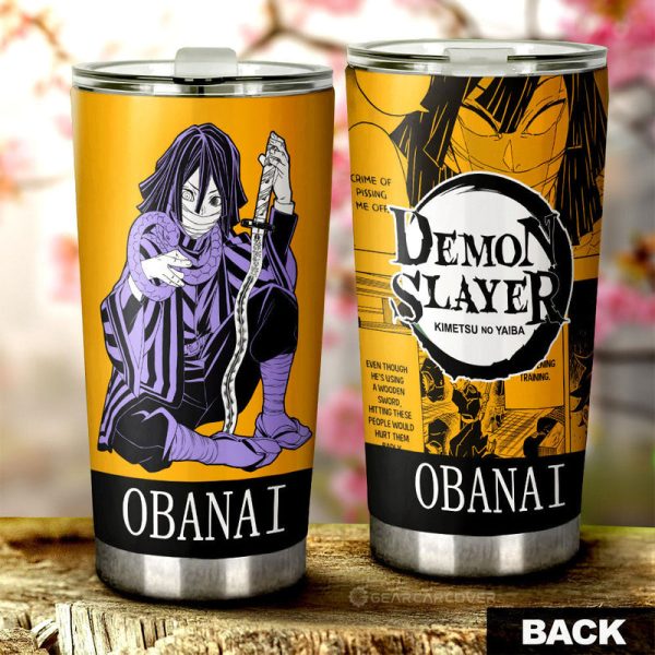 Obanai Iguro Tumbler Cup Custom Car Accessories Manga Style