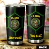 Personalized U.S Army Tumbler Cup Customized Name US Military Car Accessories