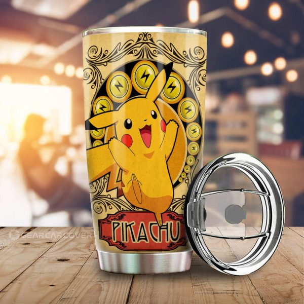 Pikachu Tumbler Cup Custom Car Interior Accessories