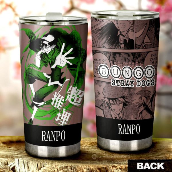 Ranpo Edogawa Tumbler Cup Custom Bungou Stray Dogs Anime Car Interior Accessories