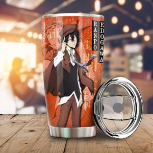 Ranpo Edogawa Tumbler Cup Custom Bungou Stray Dogs Anime Car Interior Accessories