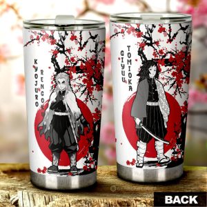 Rengoku And Giyuu Tumbler Cup Custom Japan Style Demon Slayer Anime Car Interior Accessories