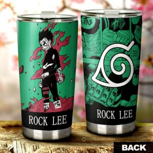 Rock Lee Tumbler Cup Custom Anime Car Accessories Manga Color Style