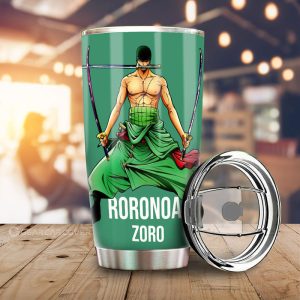 Roronoa Zoro Tumbler Cup Custom Anime Car Accessories For One Piece Fans