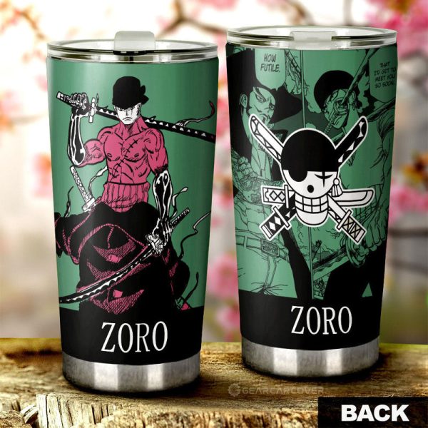 Roronoa Zoro Tumbler Cup Custom Car Accessories Manga Style