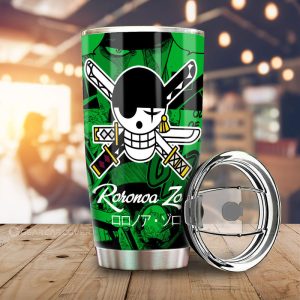 Roronoa Zoro Tumbler Cup Custom Manga For Fans Car Accessories