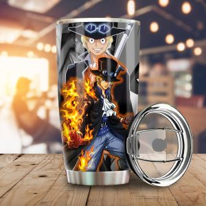 Sabo Tumbler Cup Custom Anime One Piece Car Accessories