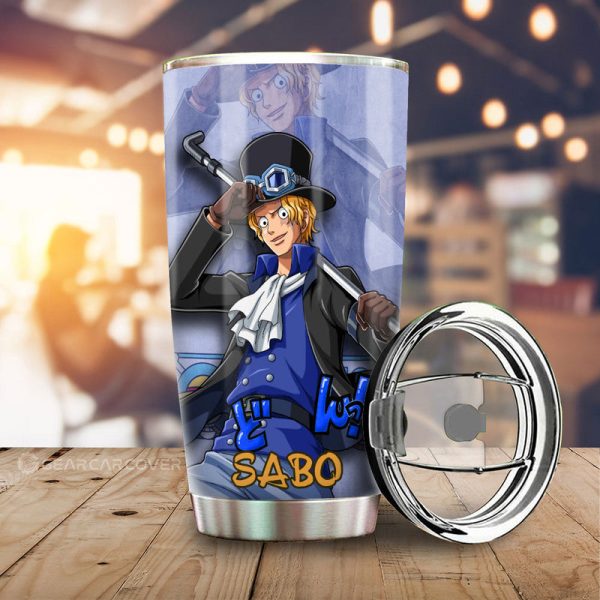 Sabo Tumbler Cup Custom One Piece Anime Car Accessories