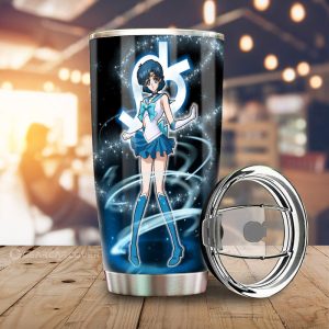 Sailor Mercury Tumbler Cup Custom Sailor Moon Anime Car Interior Accessories