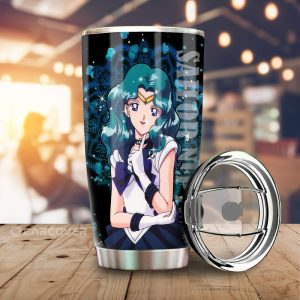 Sailor Neptune Tumbler Cup Custom Sailor Moon Anime Car Accessories