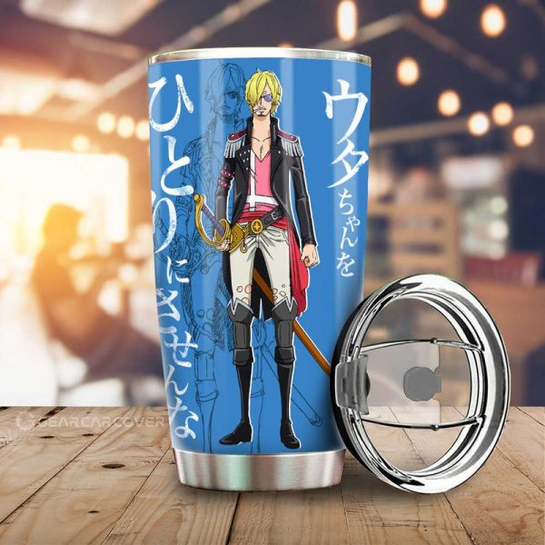 Sanji Film Red Tumbler Cup Custom One Piece Anime Car Interior Accessories