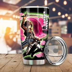 Sasha Blouse Tumbler Cup Custom Attack On Titan Anime