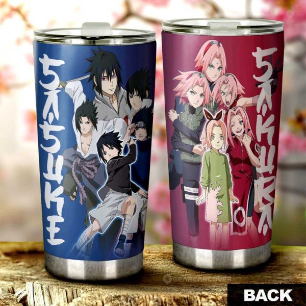 Sasuke And Sakura Tumbler Cup Custom Anime Car Accessories