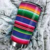 Serape Baja Mexican Pattern Tumbler Stainless Steel