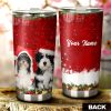 Shih Tzu Christmas Tumbler Cup Custom Car Accessories For Dog Lovers