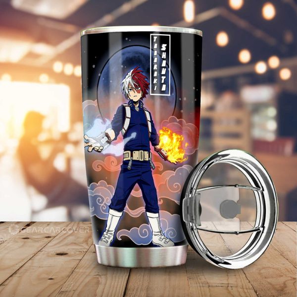 Shoto Todoroki Tumbler Cup Custom Anime My Hero Academia Car Interior Accessories