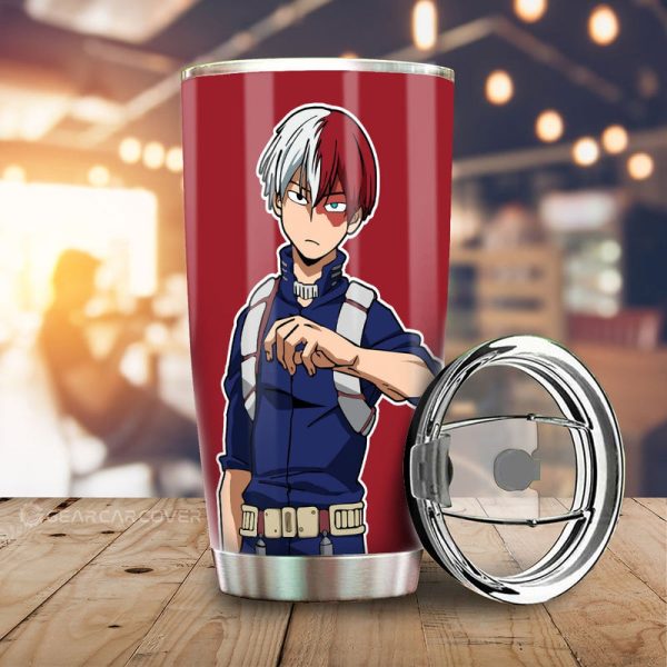 Shoto Todoroki Tumbler Cup Custom My Hero Academia Anime