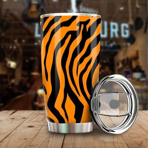 Skin Pattern Tiger Tumbler Stainless Steel