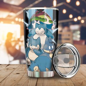 Snorlax Tumbler Cup Custom Car Accessories For Fans