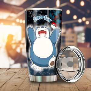 Snorlax Tumbler Cup Custom Tie Dye Style Car Accessories