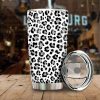 Snow Leopard Skin Tumbler Cup Custom Skin Printed