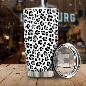 Snow Leopard Skin Tumbler Cup Custom Skin Printed