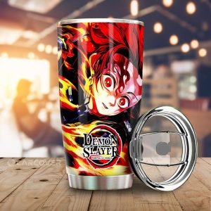 Sun Breathing Tanjiro Tumbler Cup Custom Anime Demon Slayer Car Accessories