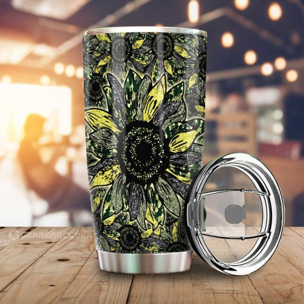 Sunflower Tumbler Cup Custom Car Decoration