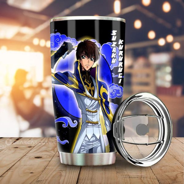 Suzaku Kururugi Tumbler Cup Custom Code Geass Anime Car Accessories