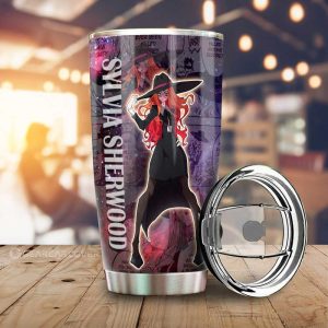 Sylvia Sherwood Tumbler Cup Custom Car Accessories Manga Galaxy Style