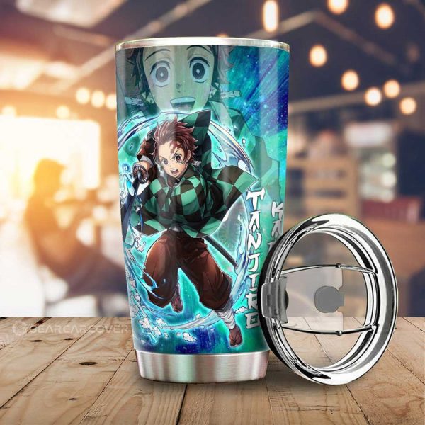 Tanjiro And Giyuu Tumbler Cup Custom Characters Demon Slayer Car Accessories