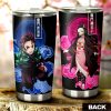 Tanjiro And Nezuko Tumbler Cup Custom Anime Demon Slayer Car Accessories Perfect Gift For Fan