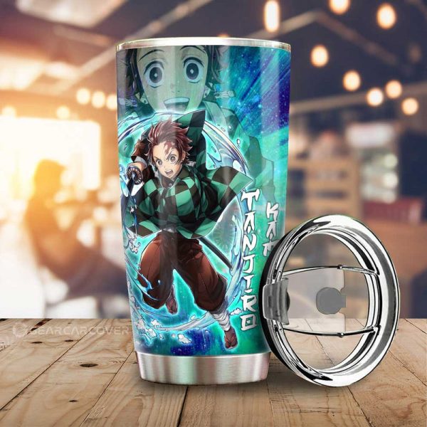 Tanjiro And Nezuko Tumbler Cup Custom Characters Car Accessories