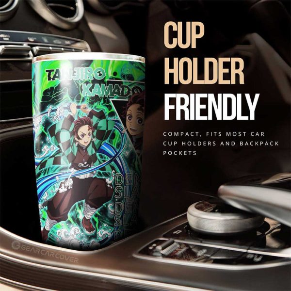 Tanjiro And Nezuko Tumbler Cup Custom Demon Slayer Car Accessories