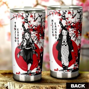 Tanjiro And Nezuko Tumbler Cup Custom Japan Style Demon Slayer Anime Car Interior Accessories