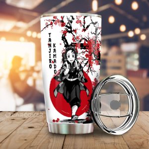 Tanjiro Tumbler Cup Custom Japan Style Anime Demon Slayer Car Accessories