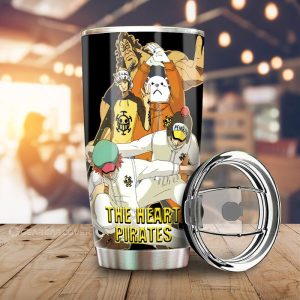 The Heart Pirates Tumbler Cup Custom One Piece Anime Car Accessories