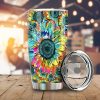 Tie Dye Sunflower Tumbler Cup Custom Car Decoration