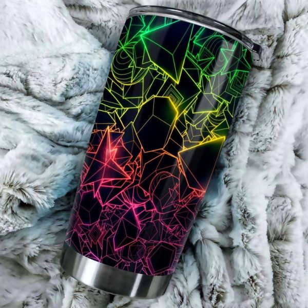 Trippy Abstract Colorful Tumbler Stainless Steel