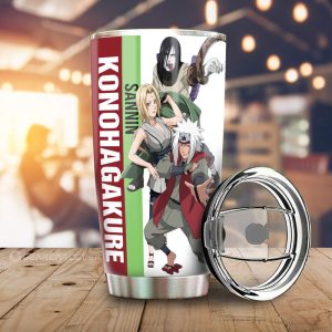 Tsunade Jiraiya Orochimaru Tumbler Cup Custom Anime Car Accessories