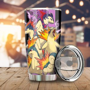 Typhlosion Tumbler Cup Custom Car Accessories For Fans