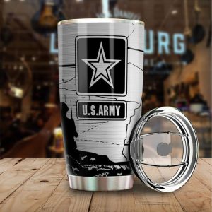 U.S Army Custom Military Tumbler Stainless Steel Vacuum Insulated 20oz